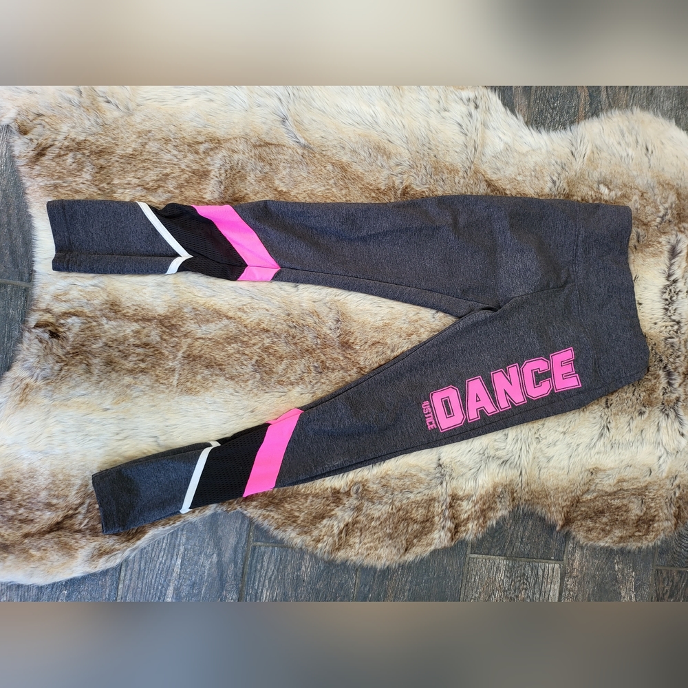 Leggings "dance"  written down leg child size 10